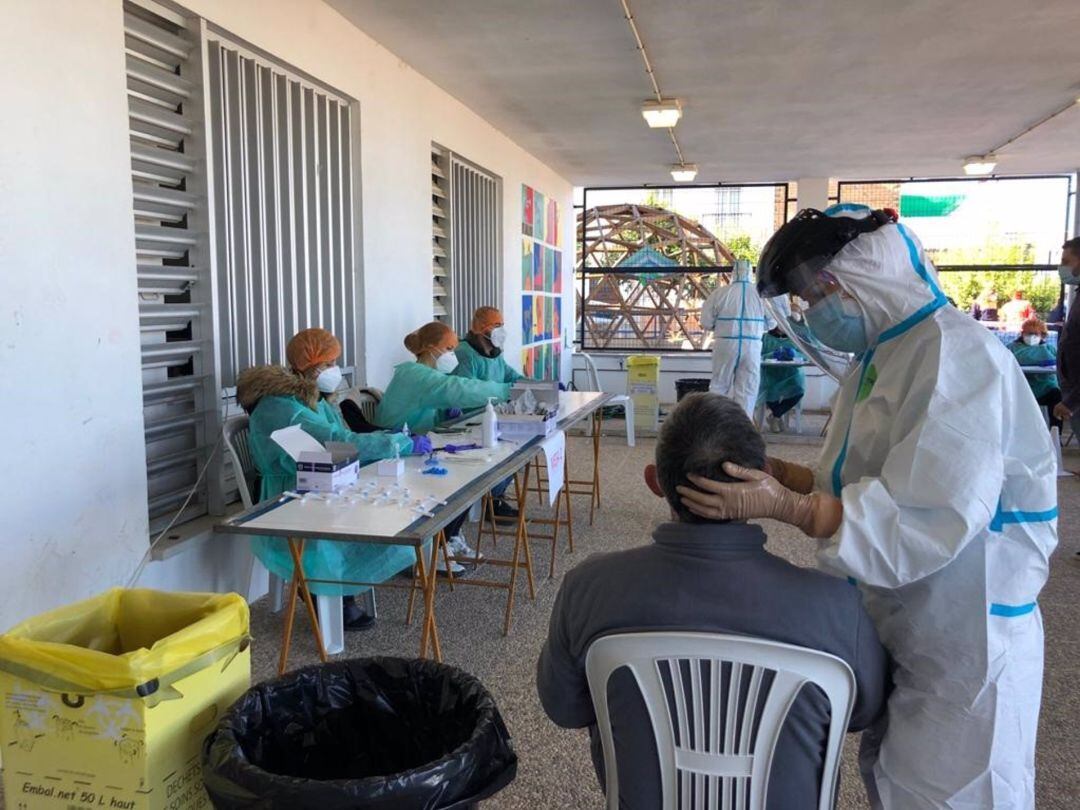 Las pruebas PCR se realizaron este miércoles