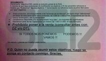 &quot;Quien no pueda asumir estos objetivos, ruego se ponga en contacto conmigo&quot;