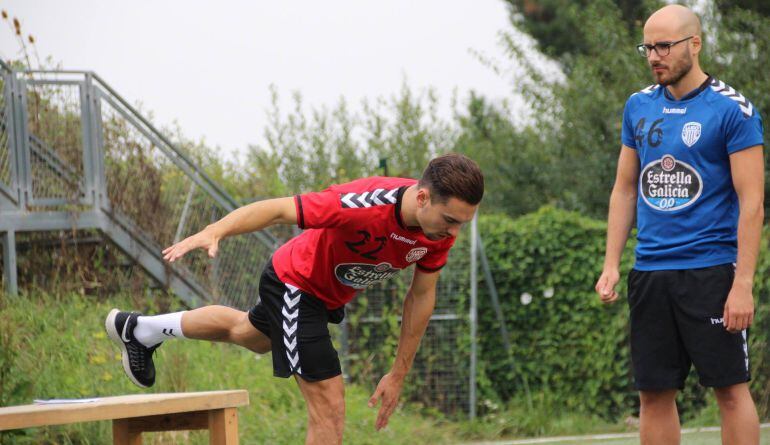 Un entrenamiento del CD Lugo