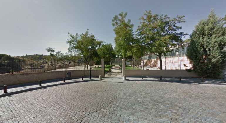 Parque de Toledo donde los jóvenes habían quedado para pegarse.