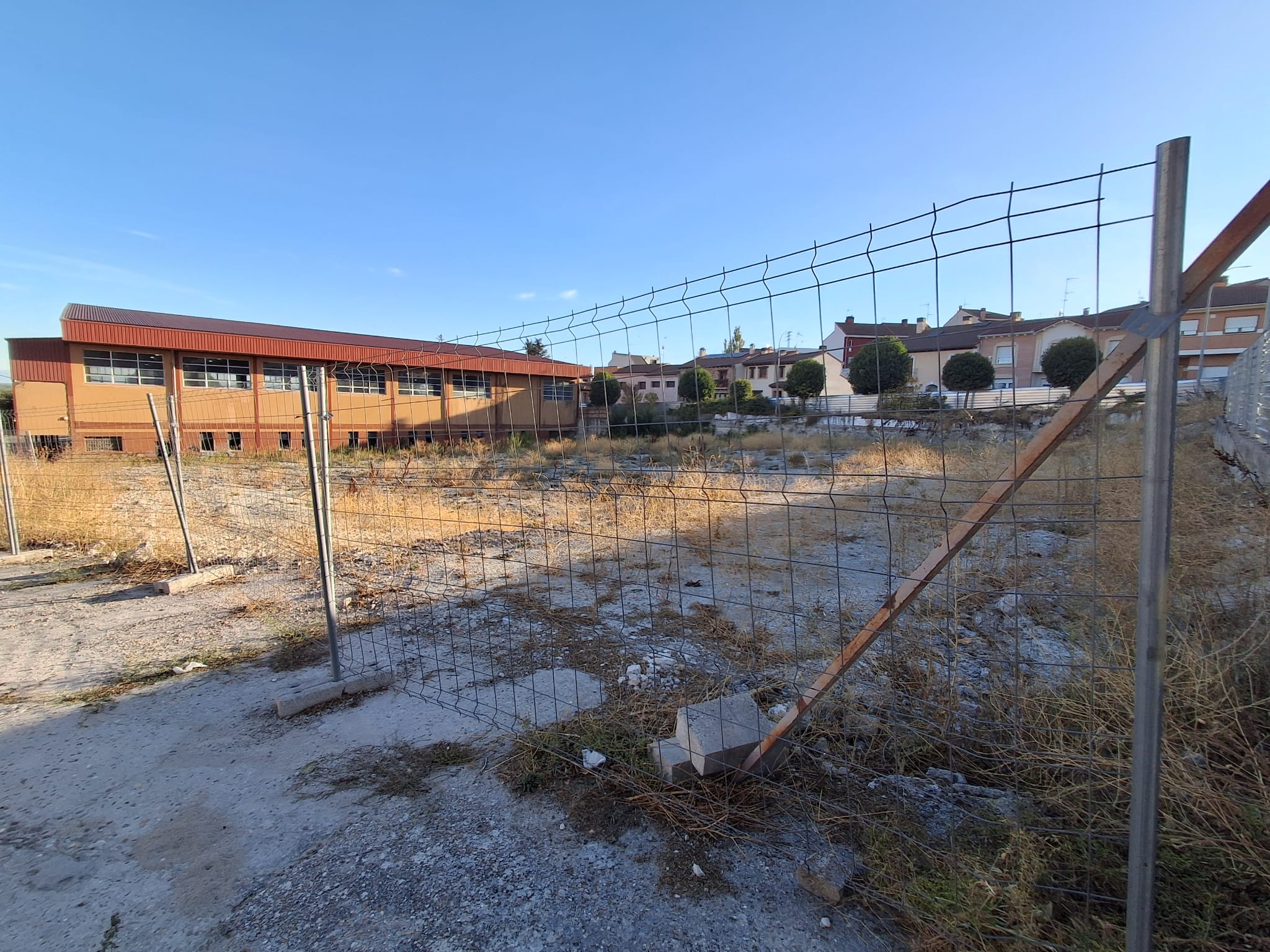 Parcela en la que se construirá el nuevo Centro de Salud de Cuéllar