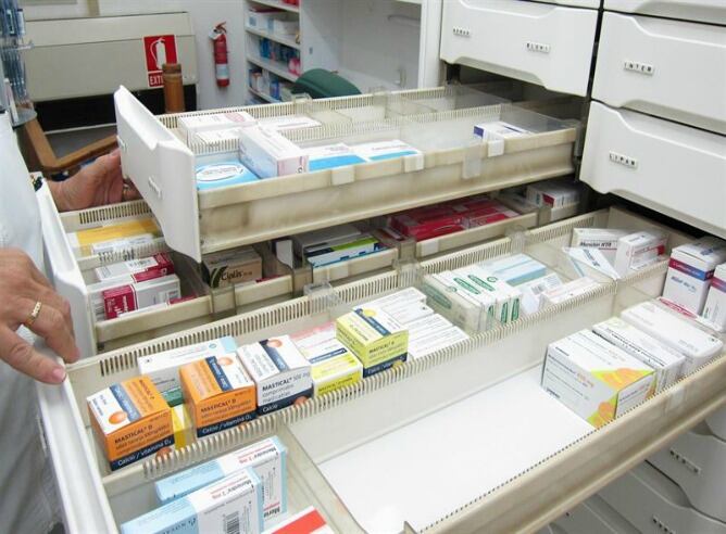 Medicamentos en una farmacia de Canarias