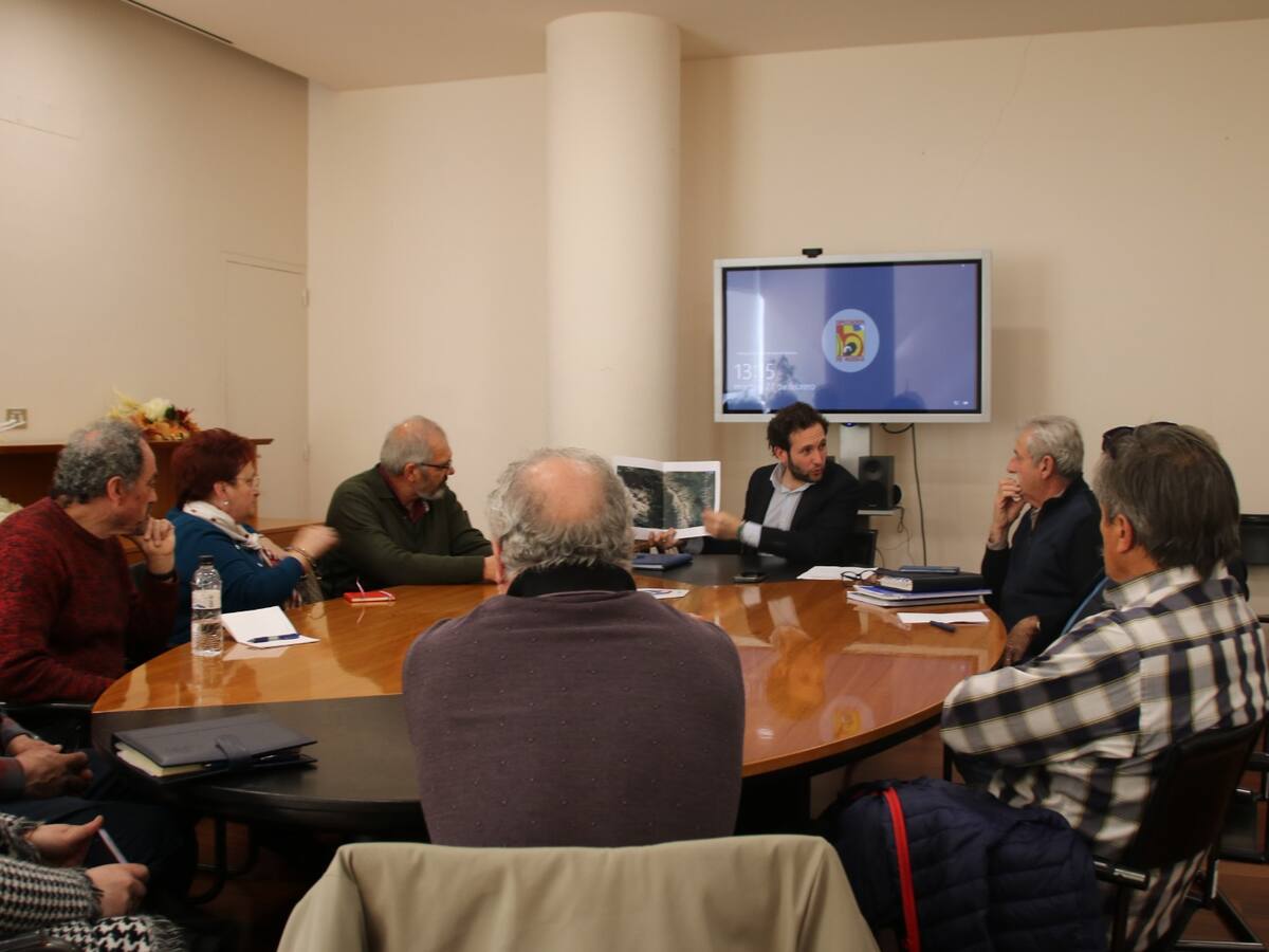 Roberto Serrano, alcalde de San Juan de Plan; José Luis Rufat, alcalde de Sahún.