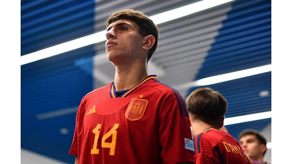 El jugador del Málaga Izan Merino convocado por España para disputar el Mundial Sub-17