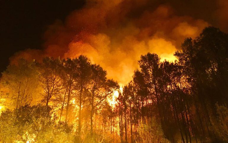 Incendio de Artana en el mes de julio de 2016