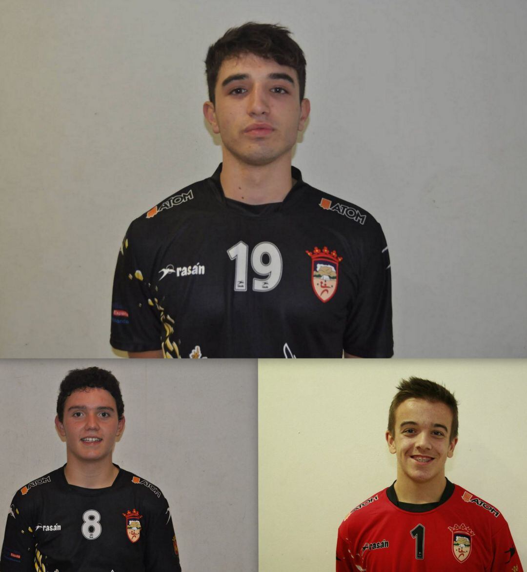 Pablo Conca, Pepe Aguilar (D) y David Monserrate (I) cuentan para la RFEBM