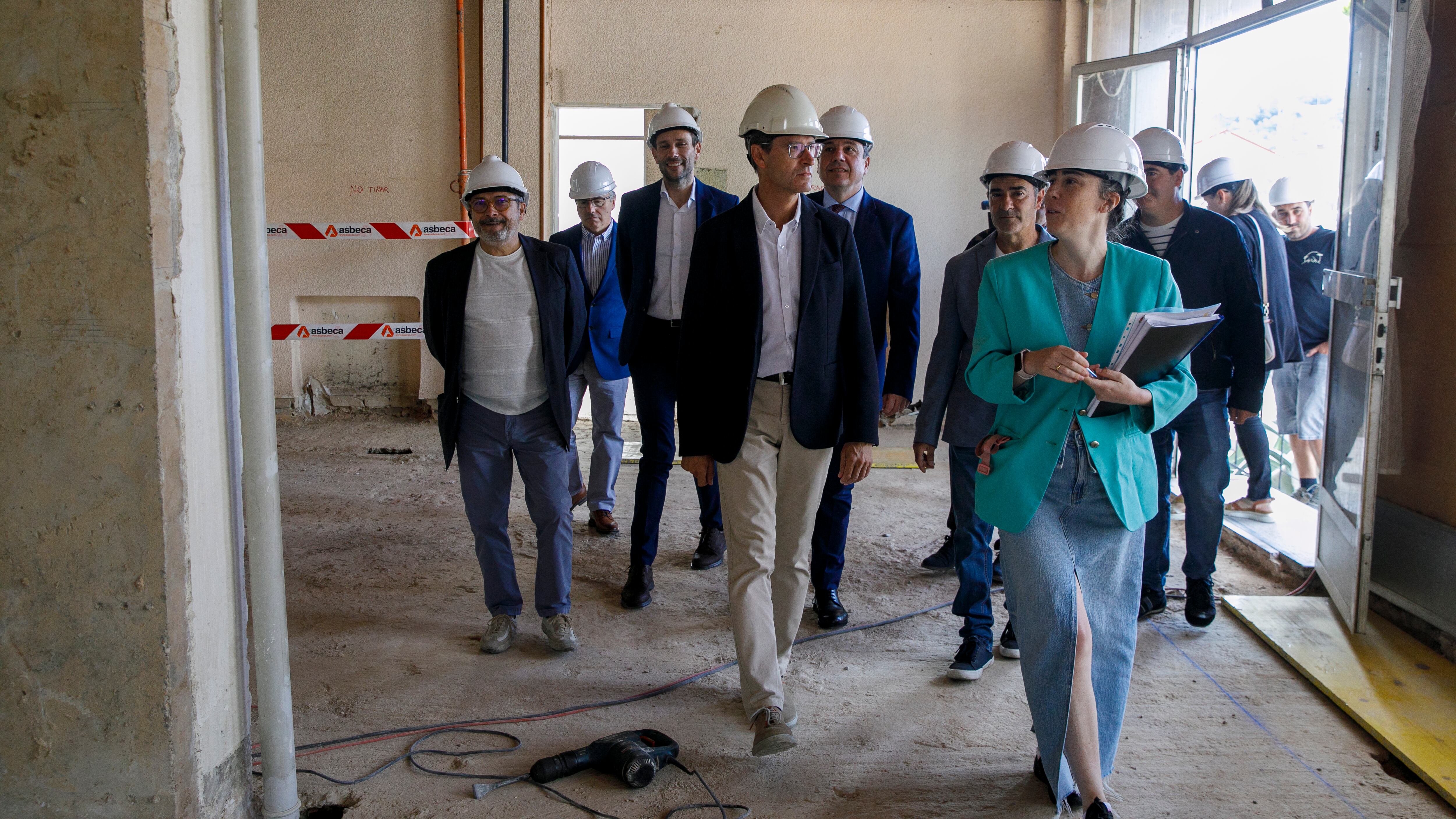 Visita a las obras de la nueva Escuela Infantil de Ausejo