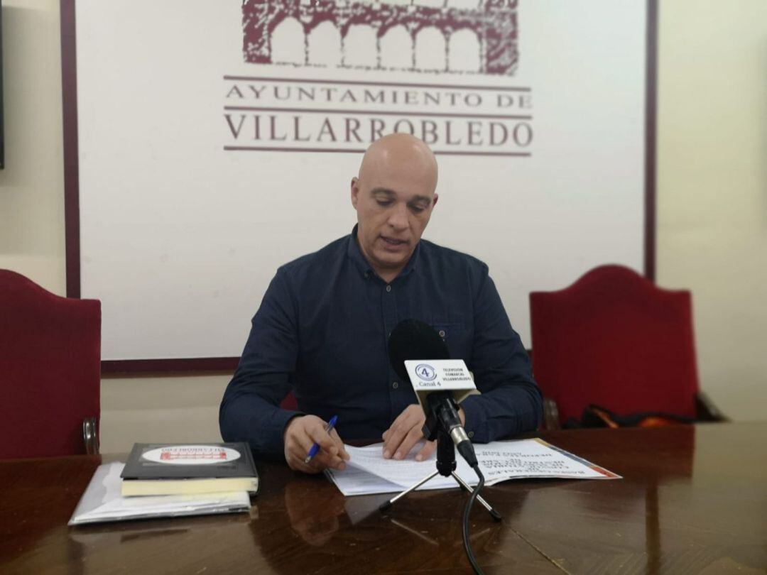 El concejal de deportes, Miguel Hergueta