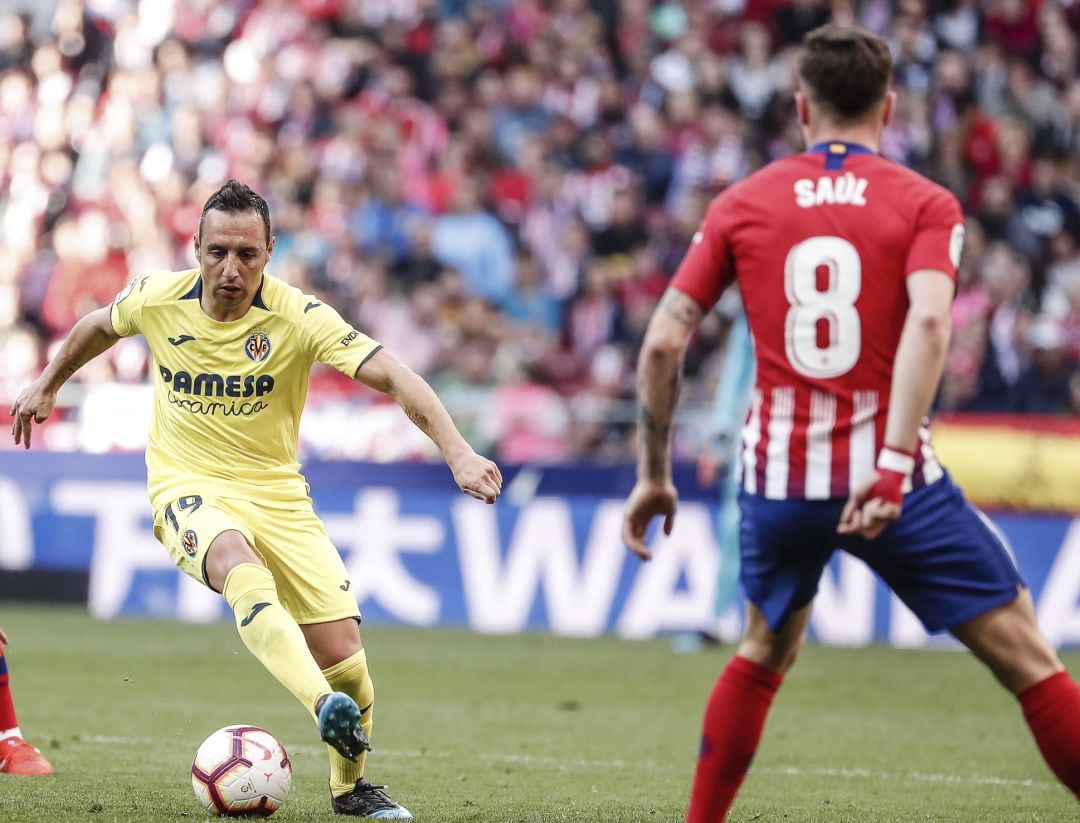 Cazorla y Saúl, en uno de los últimos duelos entre Atlético de Madrid y Villarreal