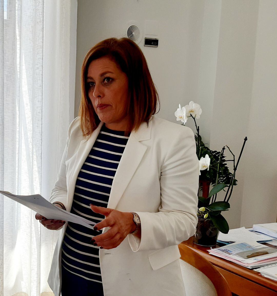 La alcaldesa de Arrecife, Ástrid Pérez.