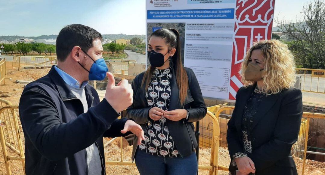 Visita obras de canalización del consorcio de aguas del Pla de l’Arc hasta las localidades de Cabanes y de la Pobla Tornesa.