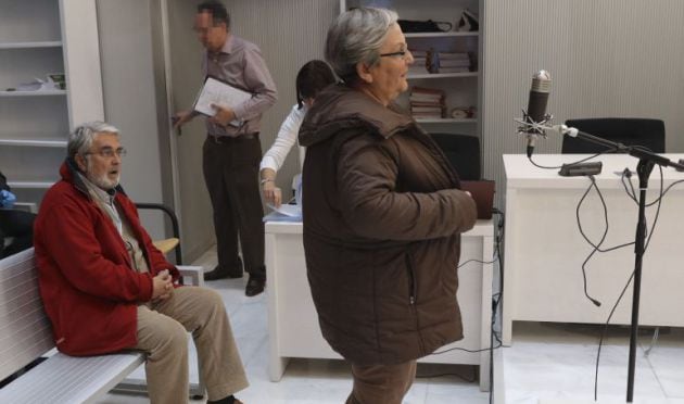 Los dos acusados durante el juicio en la Audiencia Nacional