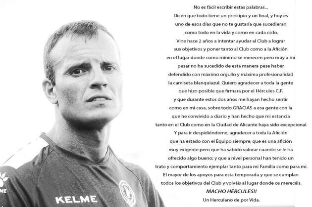 Despedida de Juli en sus redes sociales