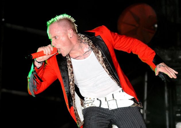 Foto del cantante de The Prodigy Keith Flint tomada en 2010.