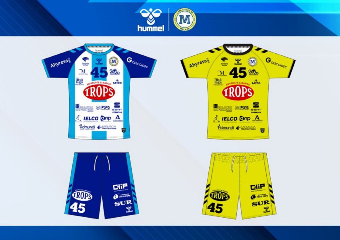 Las nuevas equipaciones del Trops Málaga