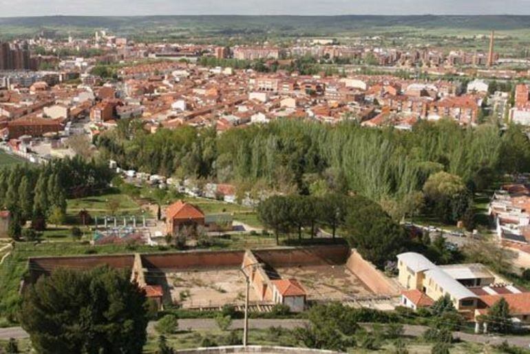 El barrio del Cristo desde el cerro en el que se ubica el monumento de Victorio Macho