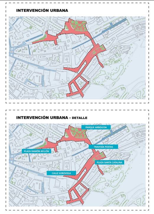 Obras en calle Postas y Sorovega