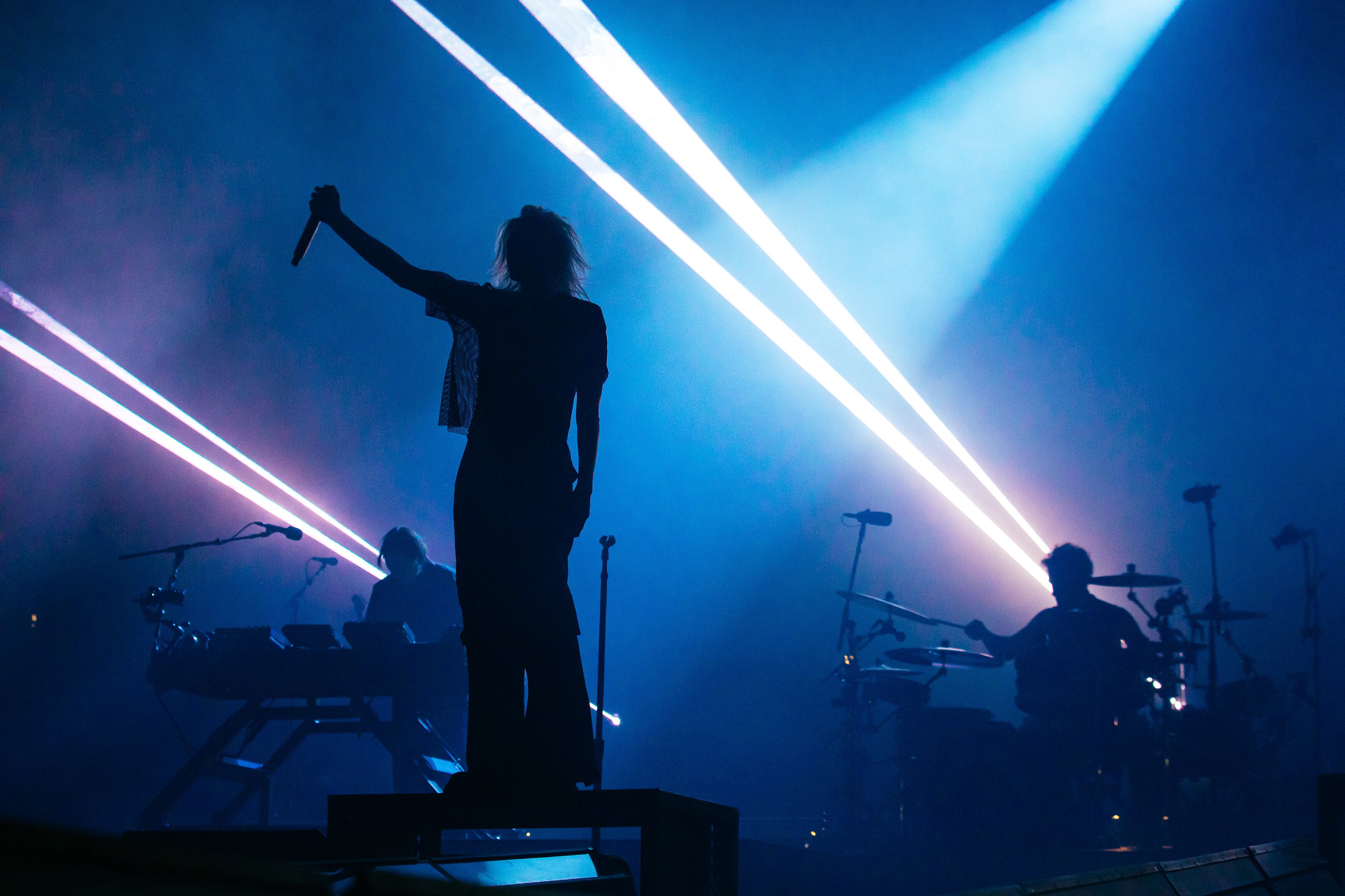 Emily Armstrong, vocalista de Linkin Park en un concierto en Mexico