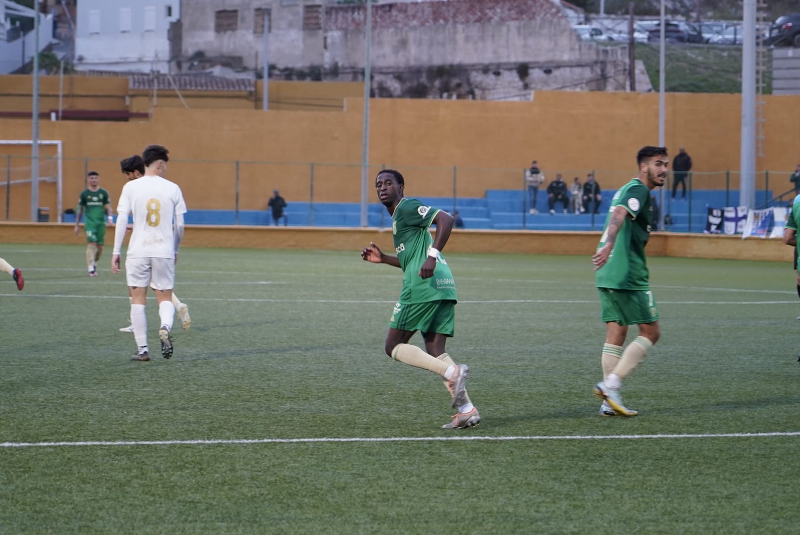 Armengol durante el partido en Ceuta