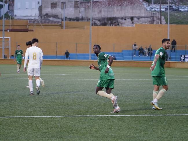 Armengol durante el partido en Ceuta