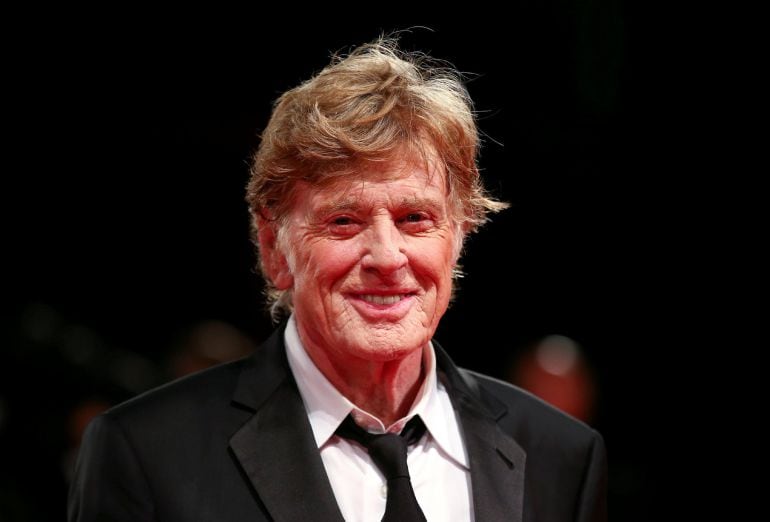 Robert Redford en la alfombra roja. 