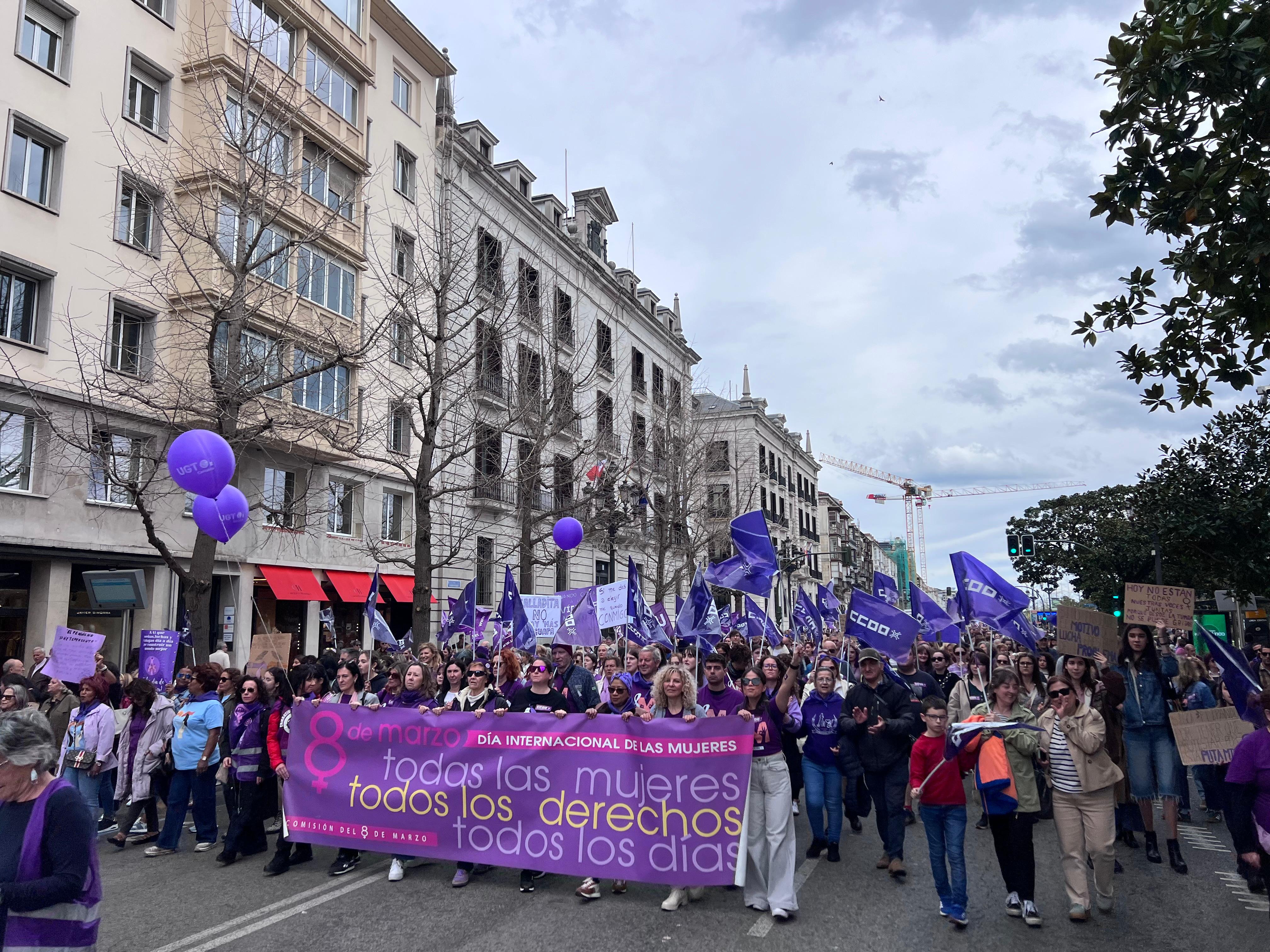 Manifestación del 8M 2025 en Santander