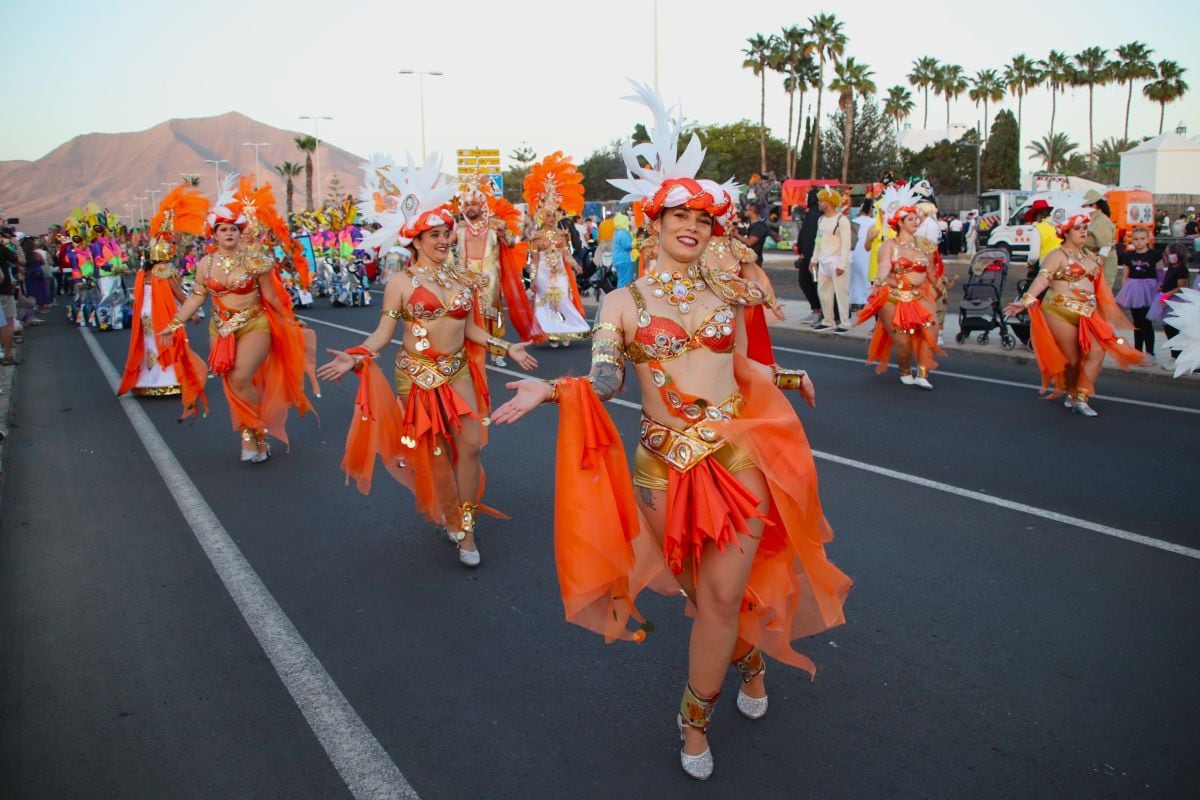 Desfile del carnaval de Playa Blanca, en Lanzarote.