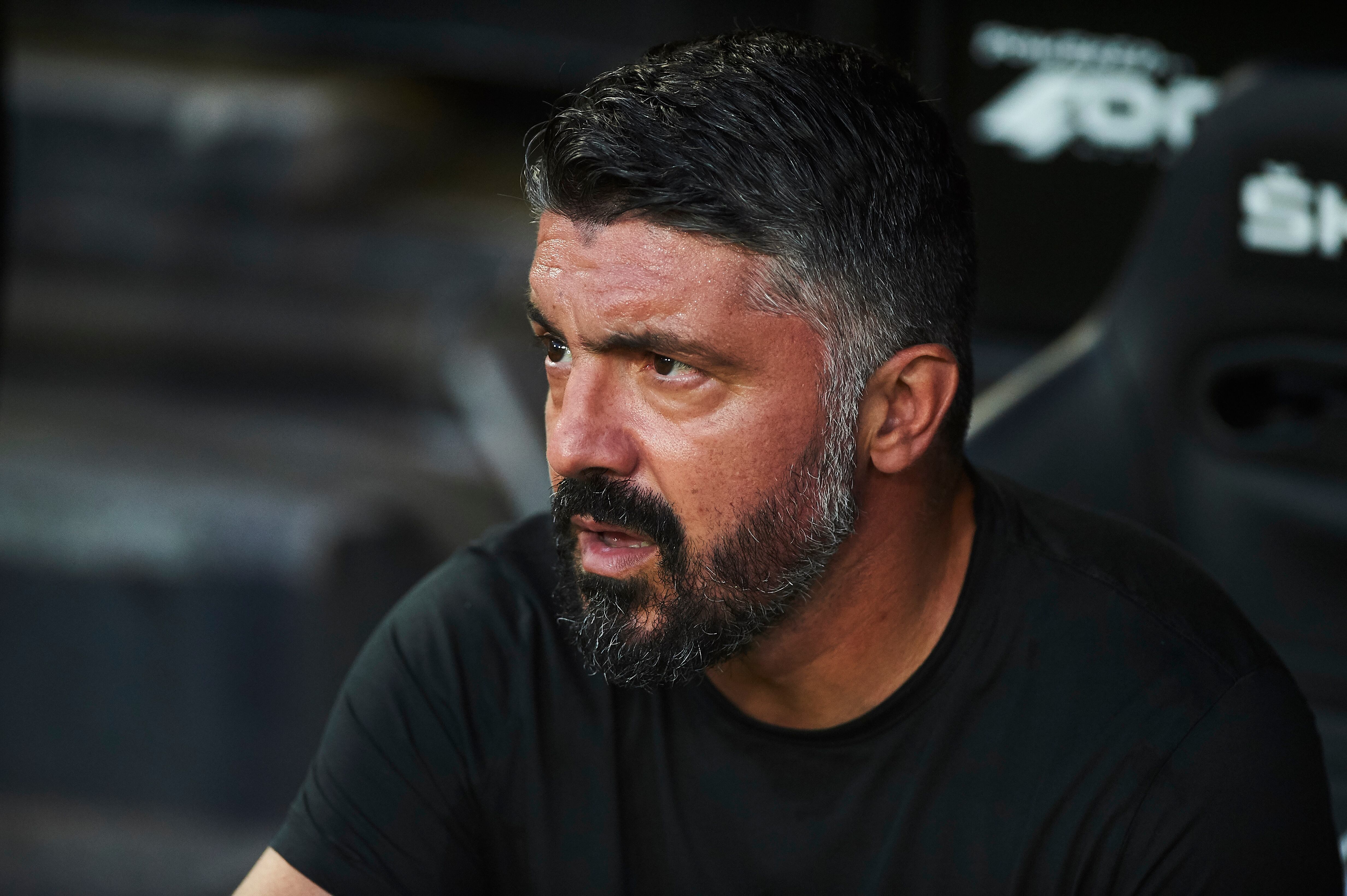 Gennaro Gattuso, durante su etapa como entrenador del Valencia