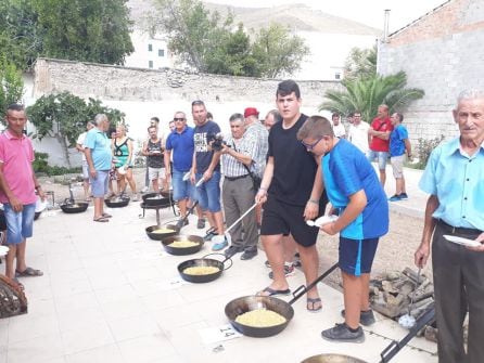 Otra de las actividades de la Feria de Día, el concurso de gachamiga