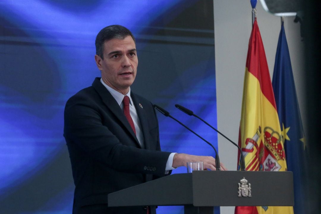 El presidente del Gobierno, Pedro Sánchez