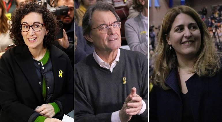 Marta Rovira, Artur Mas y Marta Pascal