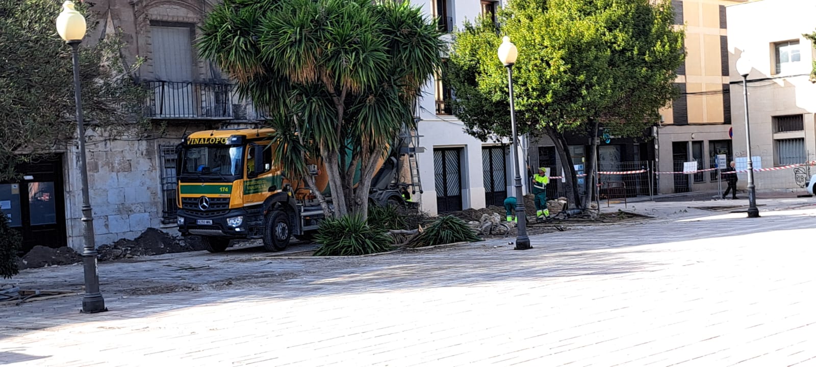 Obras en la Plaza de Las Malvas