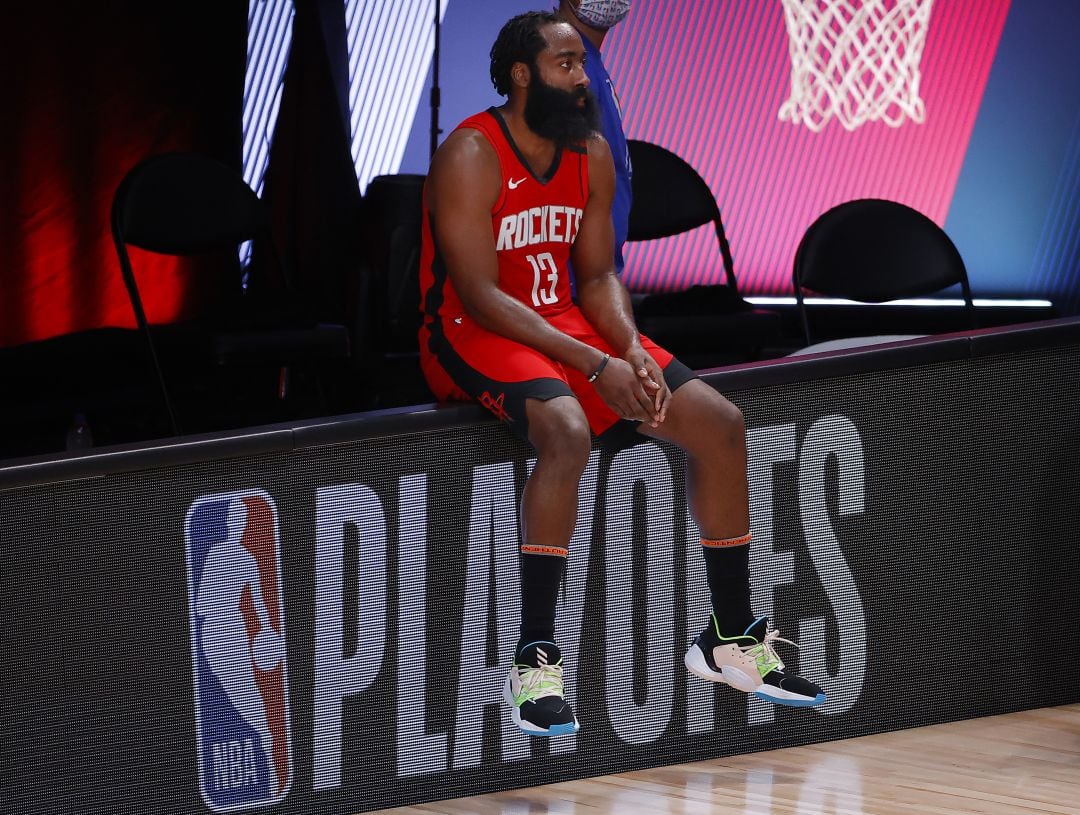 James Harden, durante los últimos &#039;play-offs&#039; de la NBA con Houston Rockets