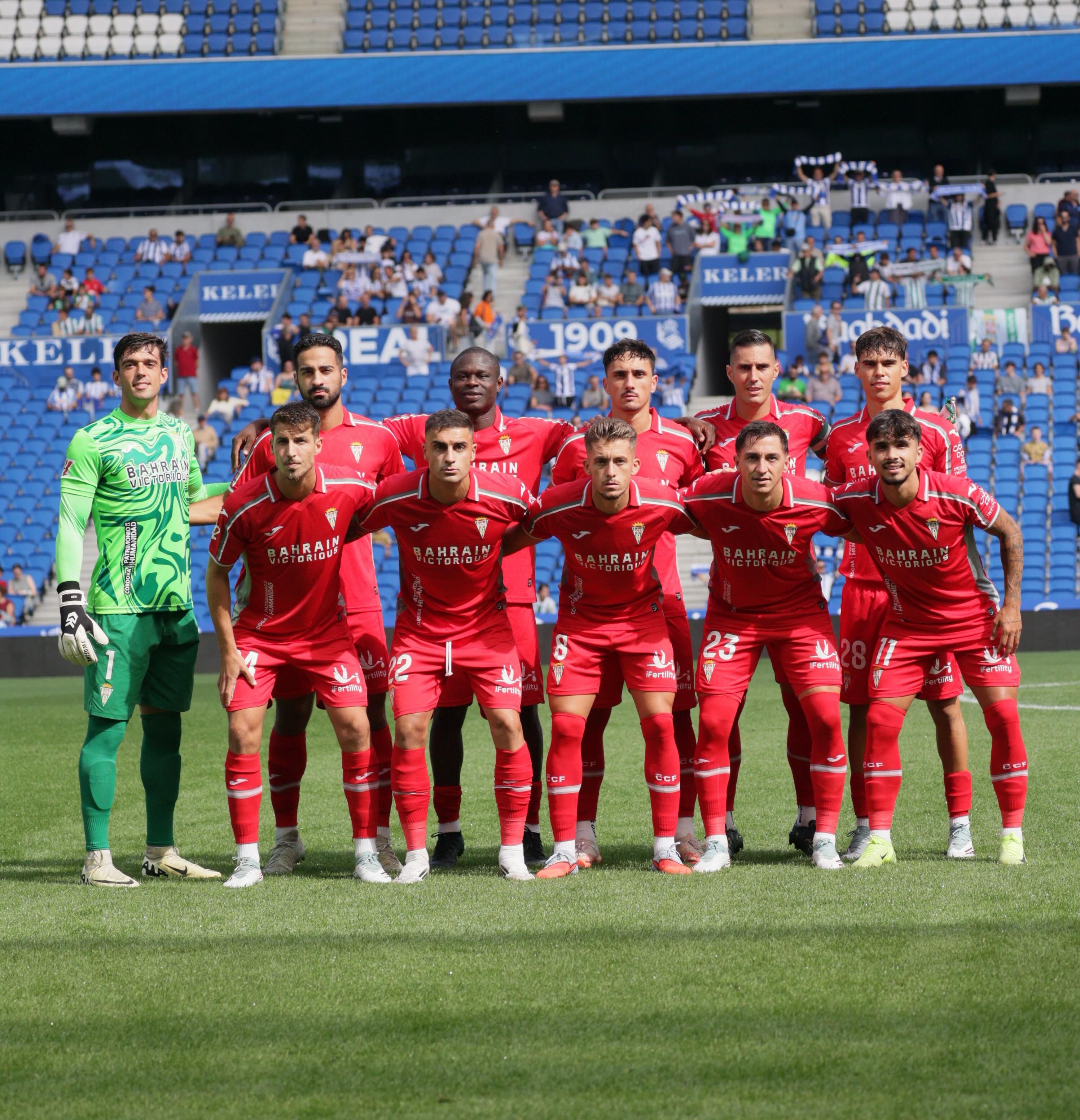 Alineación del Córdoba en Anoeta (Prensa CCF)