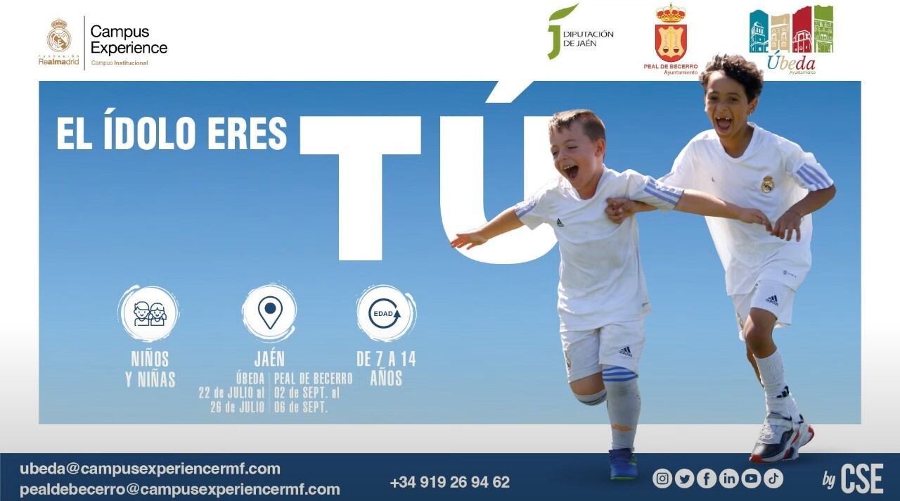 Úbeda y Peal de Becerro acogerán los Campus Experience de la Fundación Real Madrid en Jaén