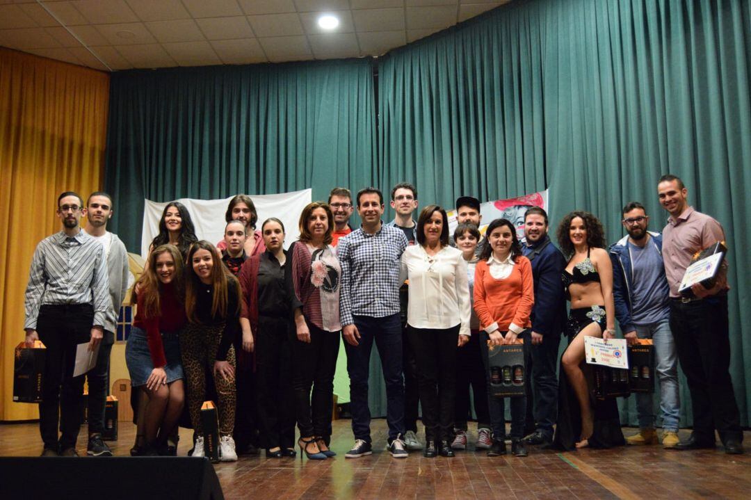 Los participantes en el primer concurso de talento joven de la Manchuela. 