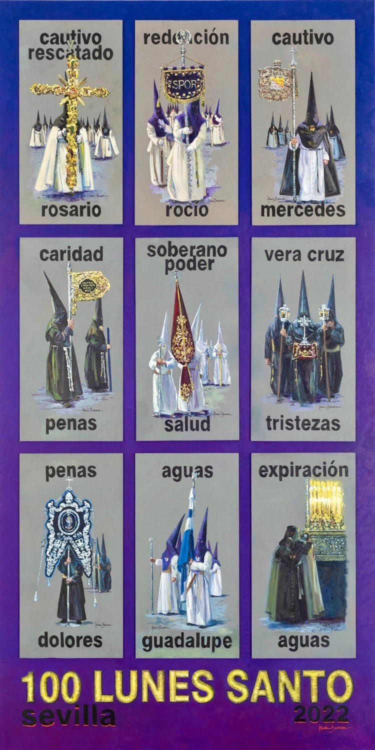 Cartel de Nuria Barrera para los 100 años del Lunes Santo