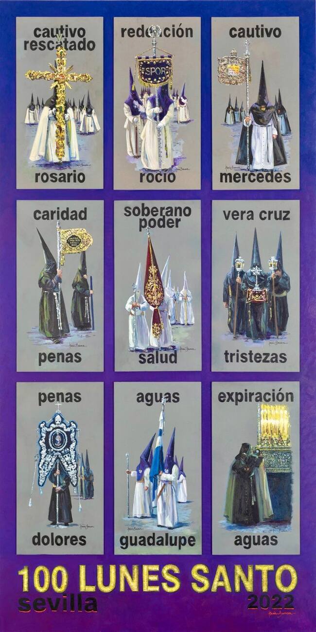 Cartel de Nuria Barrera para los 100 años del Lunes Santo