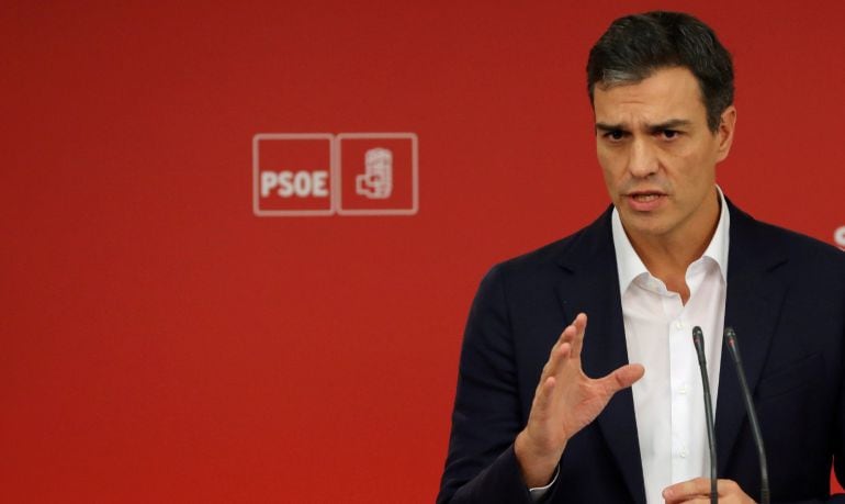 El secretario general del PSOE, Pedro Sánchez