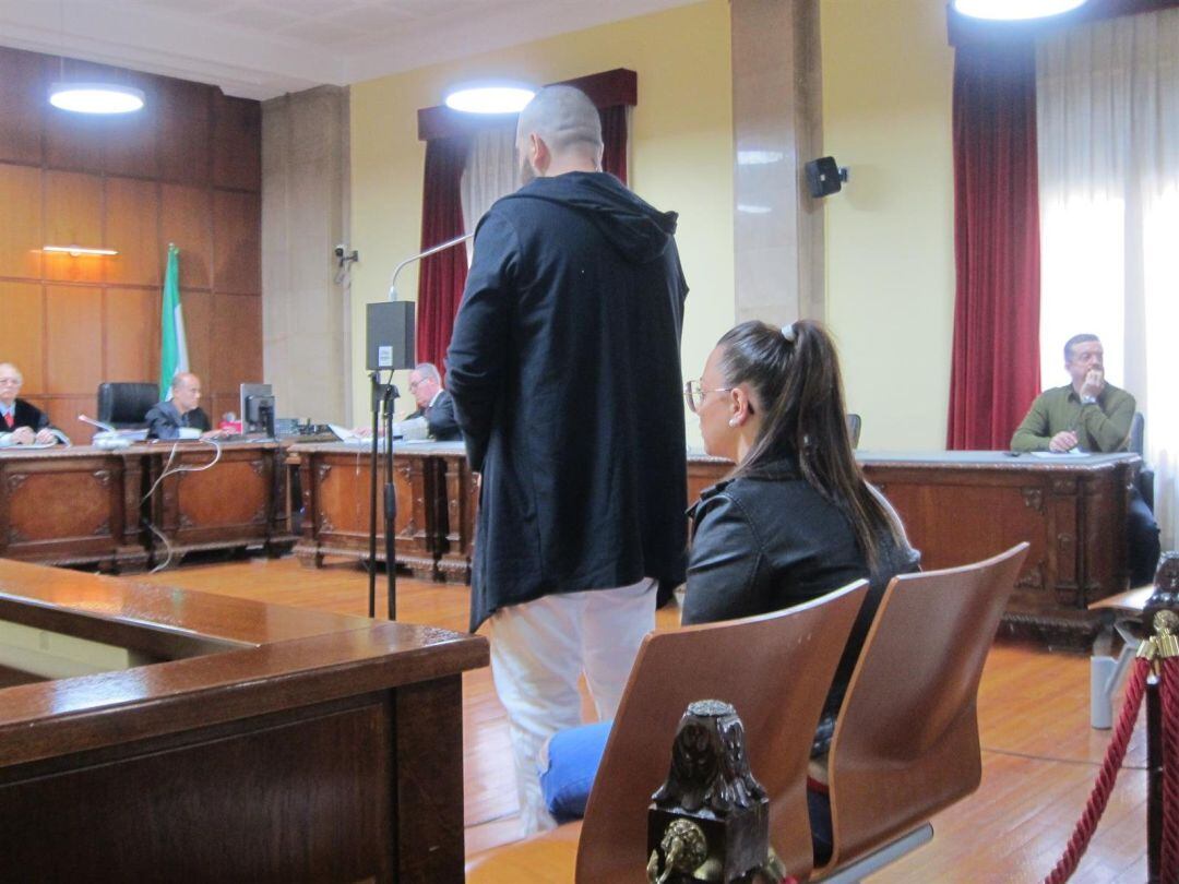 Los acusados durante el juicio