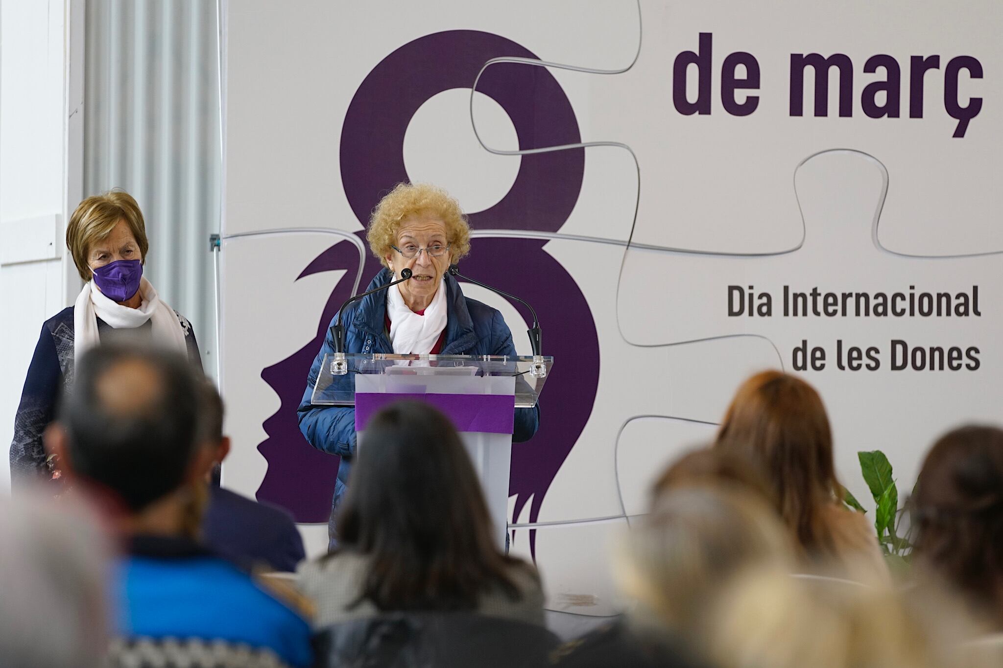 La lectura del manifest del 8M enguany ha anat a càrrec de l&#039;associació Minerva dones.
