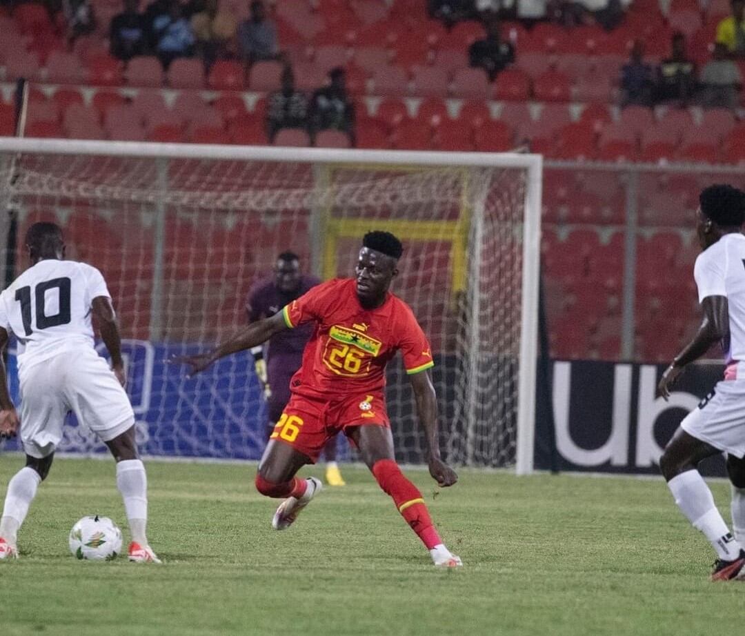 Baba en el partido de Ghana ante Namibia.