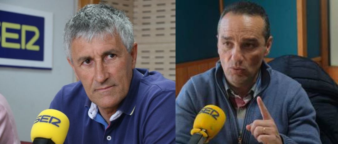 Quique Setién y José Luis Oltra entrevistados en la Cadena SER