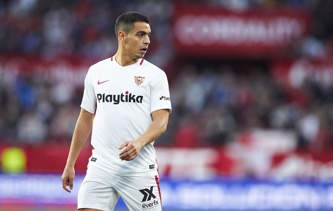 Ben Yedder con la camiseta del Sevilla.