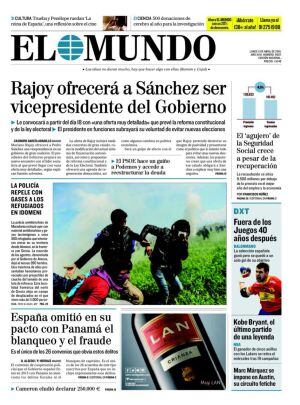 Principales portadas de la prensa del lunes 11 de abril