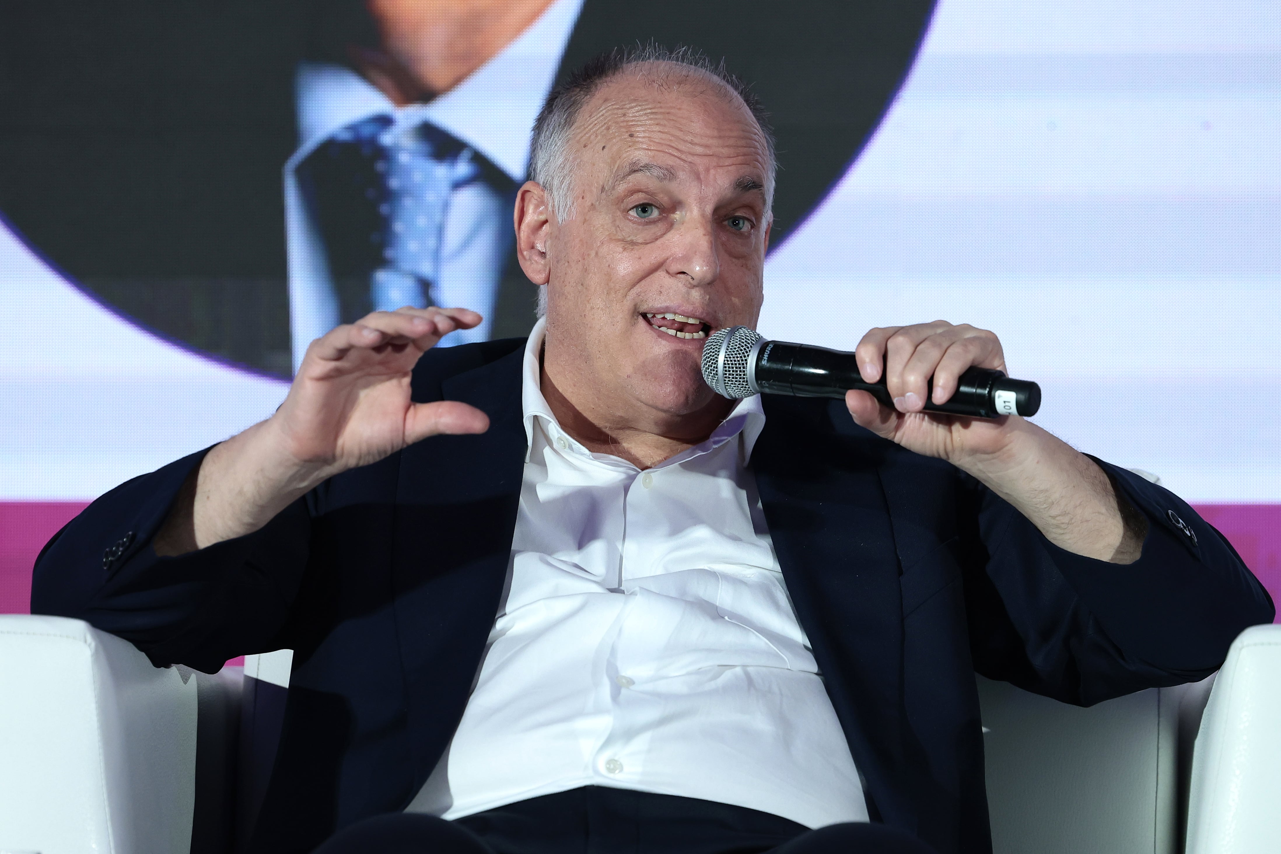 El presidente de LaLiga, Javier Tebas, participa en el Sports Summit México 2024