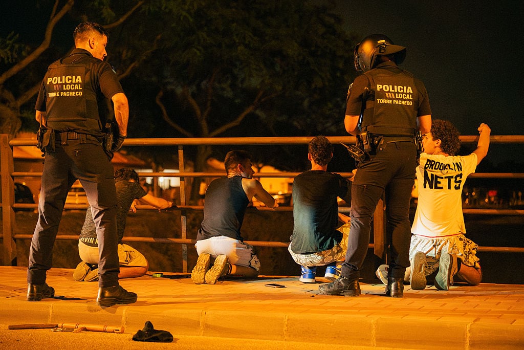 Detenidos en los incidentes de Torre-Pacheco (Murcia).