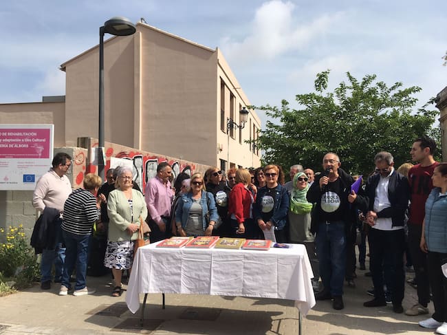 Fotografía de la concentración de Orriols