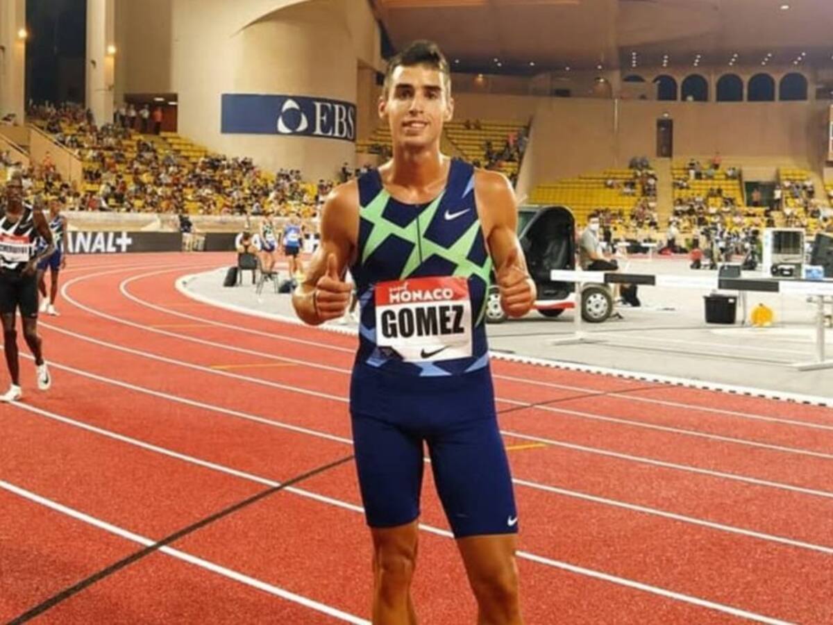 Jesús Gómez con la selección española para participar en el Campeonato de Europa