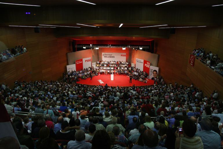 Acto del PSOE este domingo en el Palacio de Congresos de Toledo